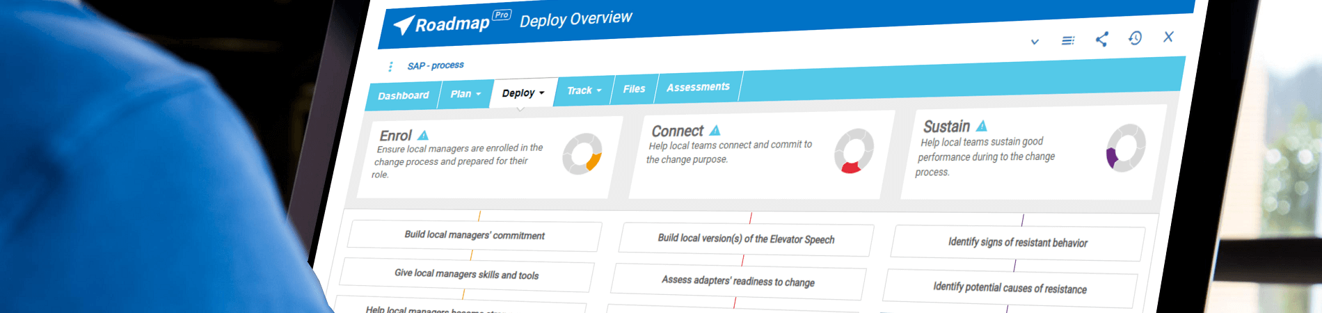 RoadMap Pro enterprise change-management platform interface